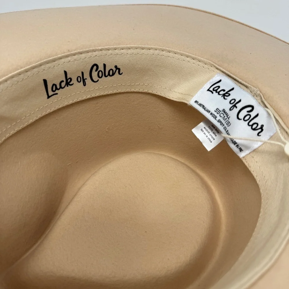 Lack of Color Creamy Tan Rancher Hat New with Tags